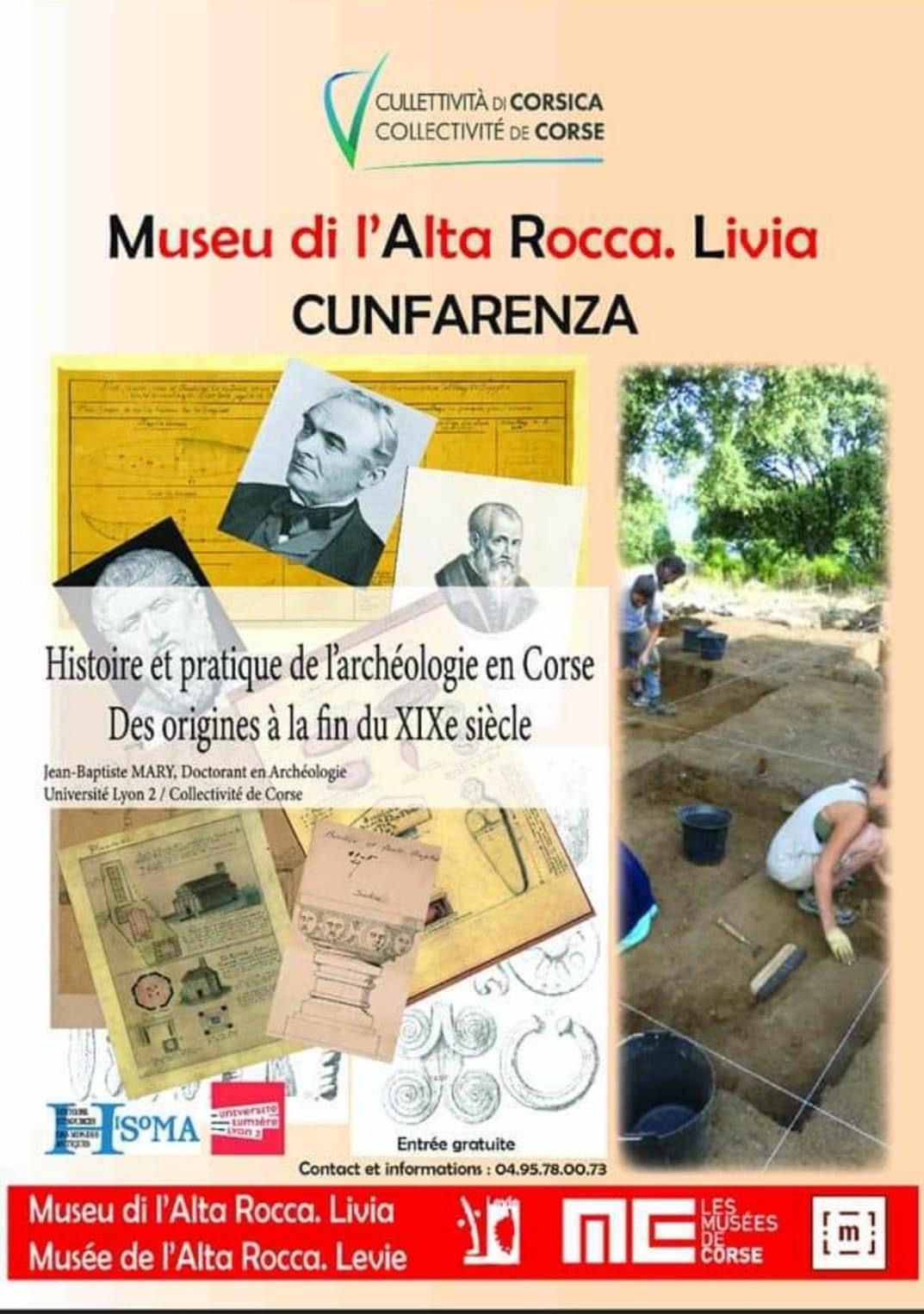 Conférence : Histoire et pratique de l'archéologie en Corse